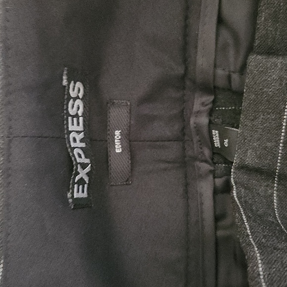 Express beautiful Editor pinstripe ladies trousers, size 0 Long. - Picture 2 of 5